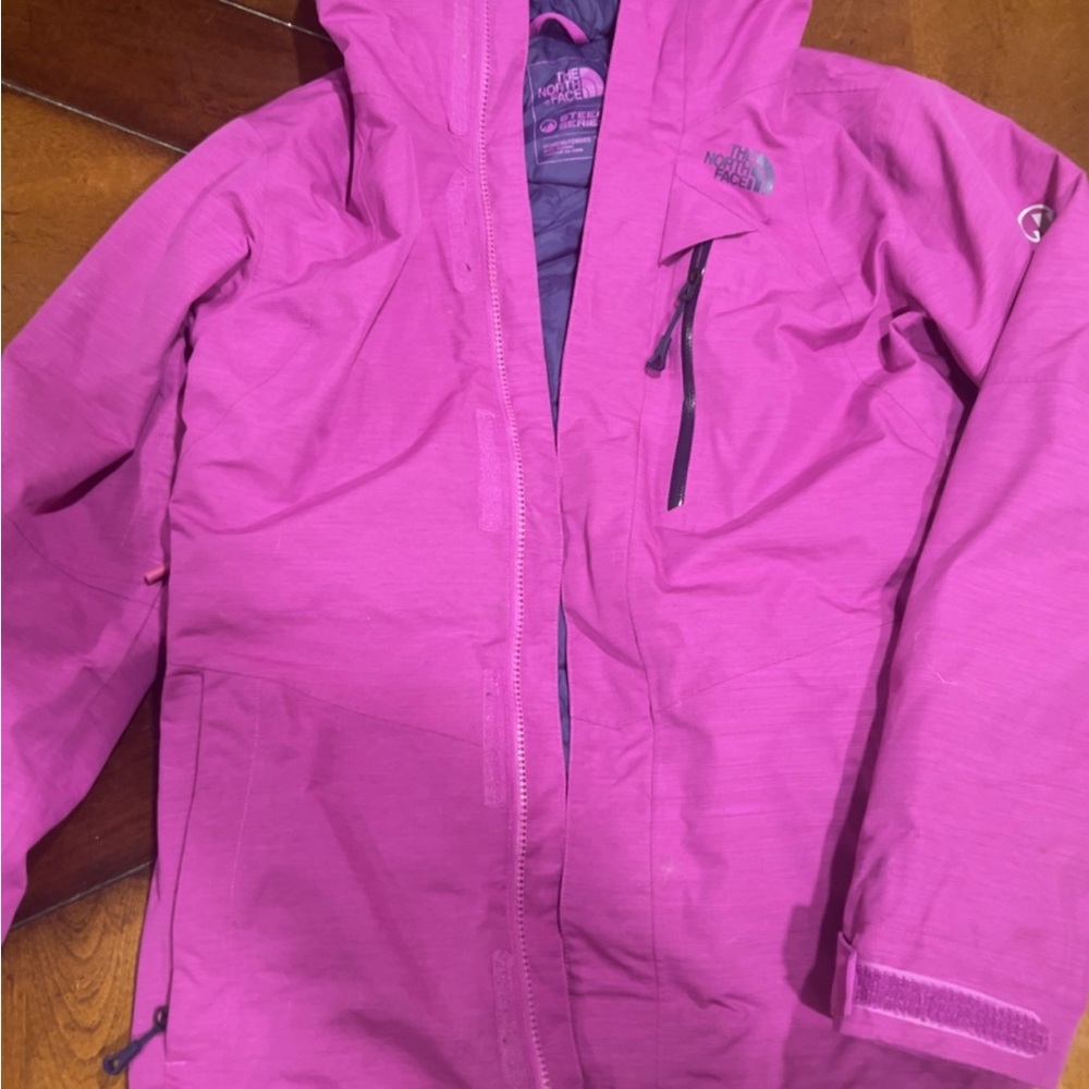 The North Face Magenta and Navy Jacket